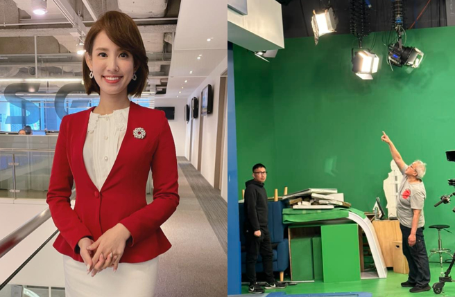 曾铃媛地震播报登CNN。（图／脸书 曾铃媛）