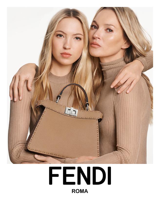 Kate Moss母女與FENDI、品牌藝術總監Kim Jones關係密切，兩人曾為Kim Jones首個高級訂製服系列走秀。(FENDI提供)