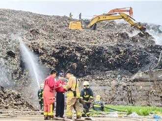 新豐掩埋場已控制火勢 環保局今明持續監測空品