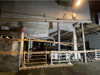 震後桃園危樓老市場裝完8支撐鋼梁 住戶今返家取物