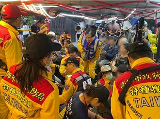 高雄特搜醫護站治療救援逾百人 災民脫困後忍不住情緒落淚