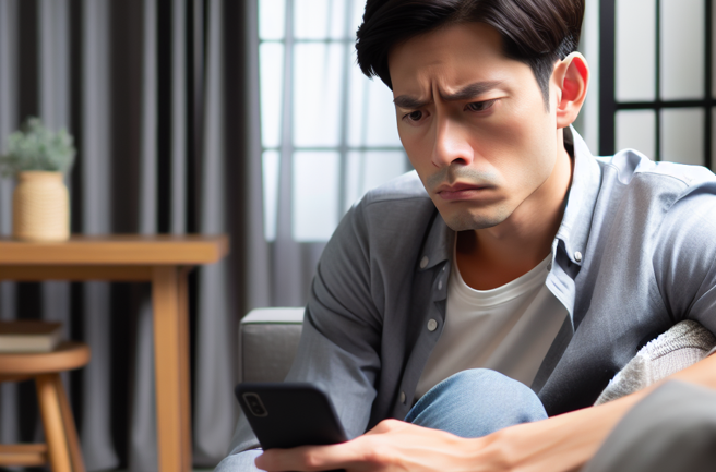 男子借用妻子的手机，竟然发现她不仅偷腥还怀孕。（示意图、与本案无关／AI生成）