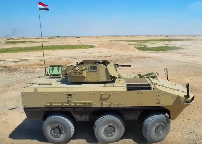 伊拉克測試外貿版VN22裝甲運兵車。（微博）