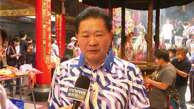 大甲妈祖遶境进香今晚起驾，镇澜宫副董事长郑铭坤表示，庙方已准备50万份素食供应。（读者提供／张妍溱台中传真）