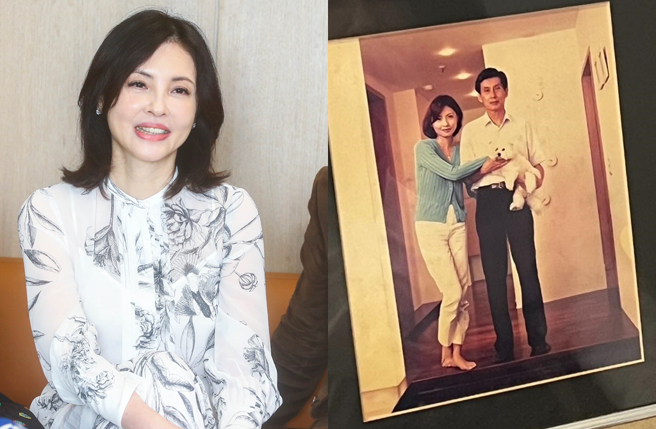 何如芸上月送走爸爸。（图／中时资料照片；翻摄自何如芸 Michelle Ho脸书）