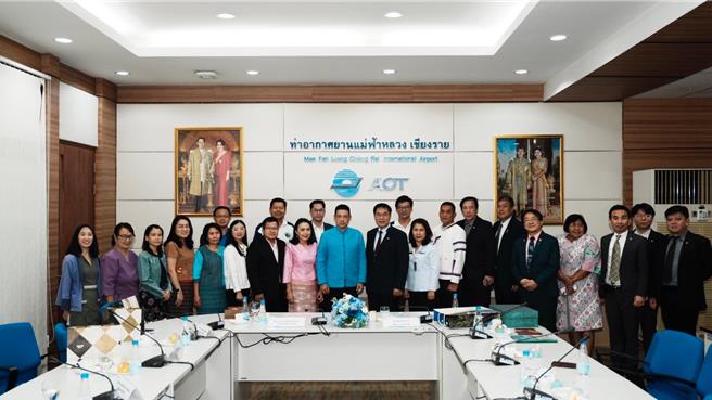 台南市長黃偉哲5日造訪泰北第2大清萊國際機場，商談後續台南、清萊交流合作。（台南市政府提供／曹婷婷台南傳真）