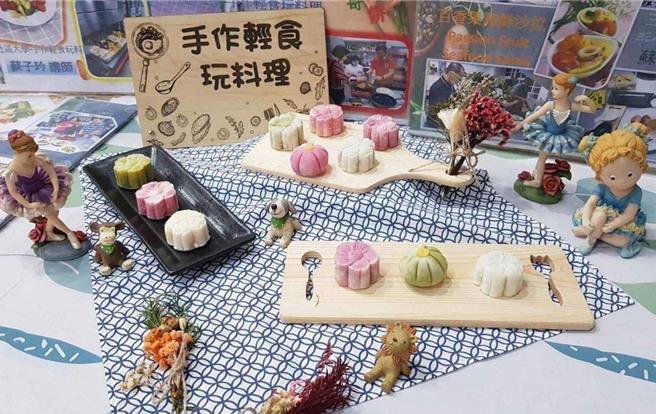 統一茗茶手作療癒小點「碧螺春雪Q餅手作DIY」，濃郁奶香透出原味茶香。（新北市農業局提供／劉瑋晴新北傳真）