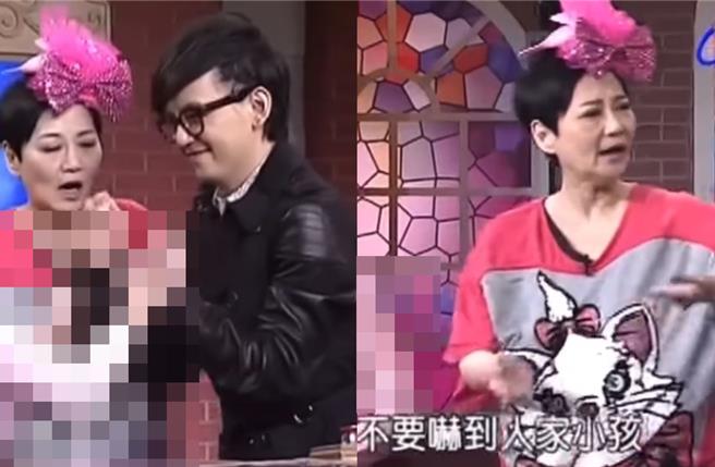 張小燕在節目上制止黃子佼。（翻攝YouTube）
