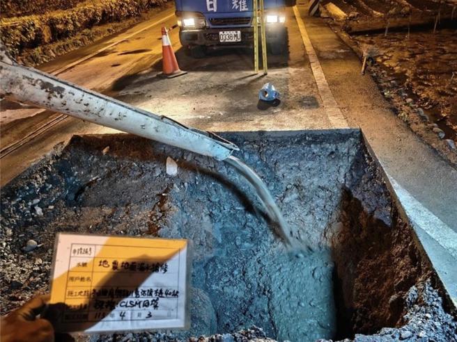 台水公司紧急启动跨区支援，抢修供水系统復原。图／经济部