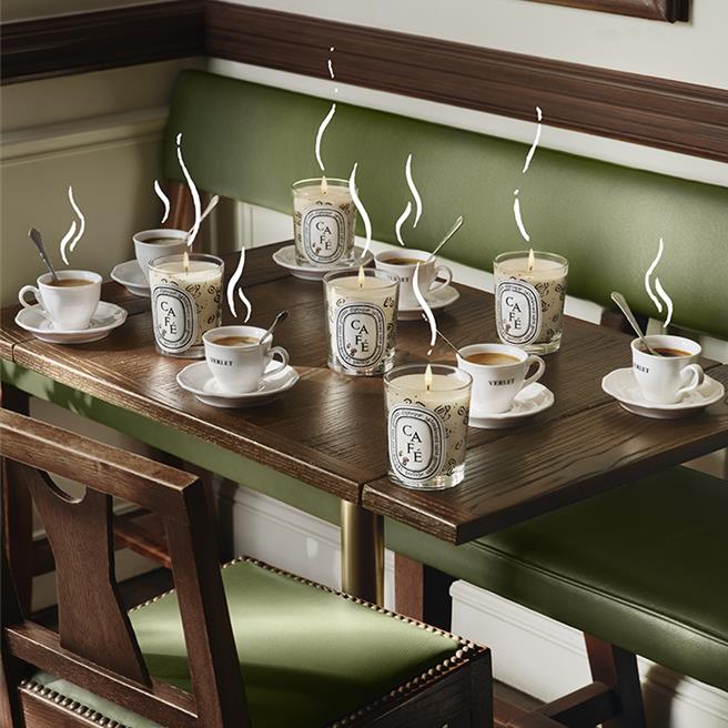 Diptyque 2024限量香氛蜡烛-咖啡，售价2300元。（Diptyque提供／黄唯淯台北传真）