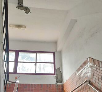 景女高三校舍遭震壞 採線上教學