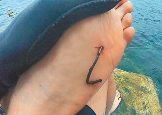 1月才啟用 海興泳池暗釘扎腳