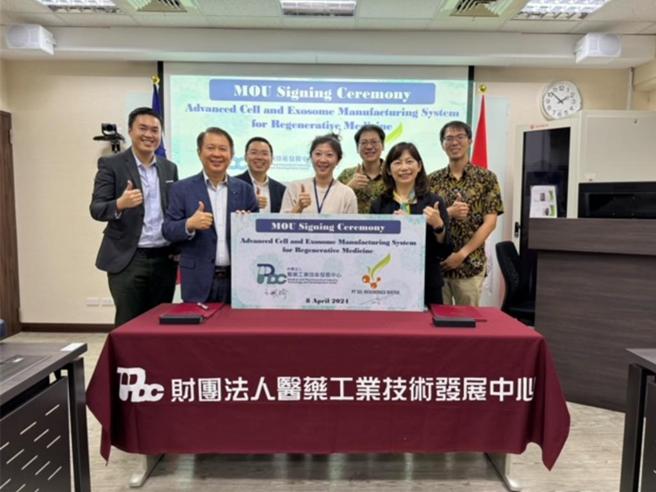 药技中心携手印尼再生医疗公司，开发肺结核药物。图／药技中心提供
