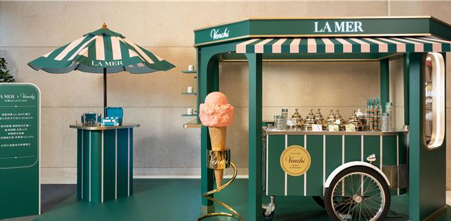 La Mer x Venchi期间限定推出的Gelato Bar，将带来Venchi冰淇淋。（La Mer提供／黄唯淯台北传真）