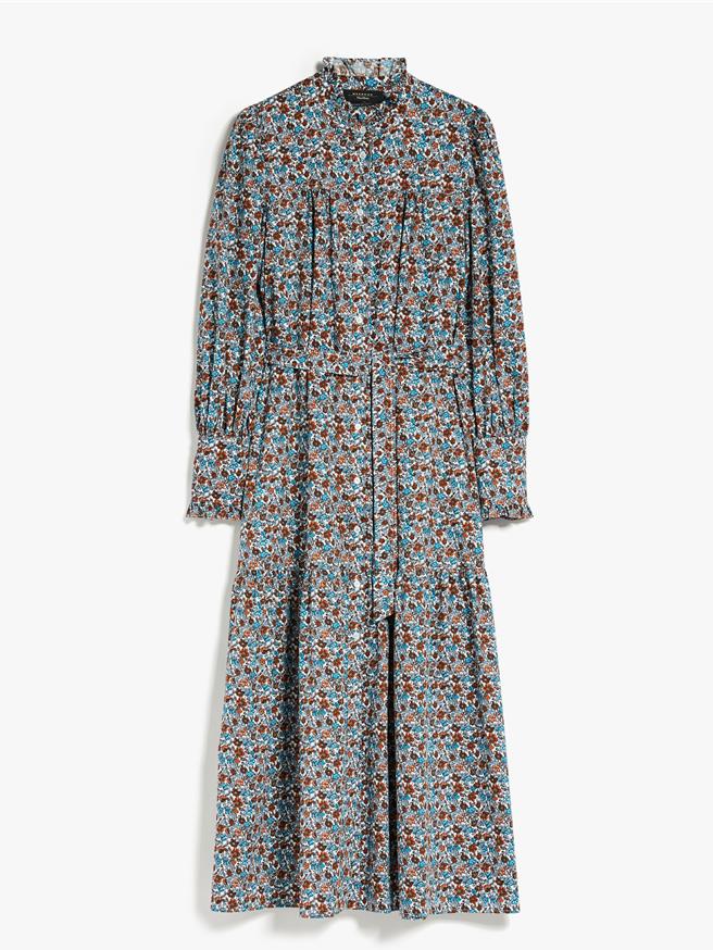 Weekend Max Mara印花棉质连身裙，售价2万7800元。（Weekend Max Mara提供／黄唯淯台北传真）