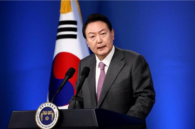 韩国将于4月10日举行国会大选，带有对尹锡悦政府施政「期中考」的性质。图为韩国总统尹锡悦。（路透社）