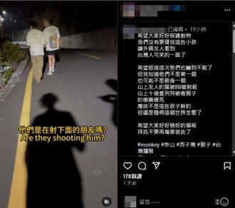 寿山半夜惊传空气枪响 外国人怒斥屁孩！猴子对你们做什么了