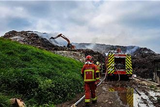 每年「自燃」！竹縣爭取補助計畫 管理新豐垃圾掩埋場