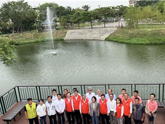 屏東萬年溪畔2公園改善有成 陳建仁直誇像在瑞士日內瓦湖