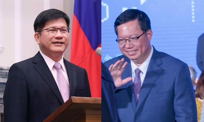 传赖政府新内阁人事底定，但名单中未见总统府秘书长林佳龙（左）及行政院副院长郑文灿（右）。（合成图／本报资料照）