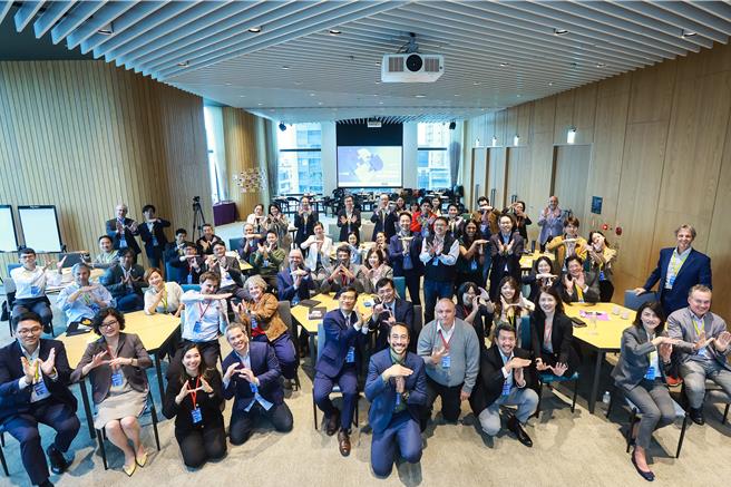 经济部与美国国家科学基金会(NSF)在南港合办2天的台美深科技新创交流活动，共有50位加速器与新创业者参加。(经济部提供)