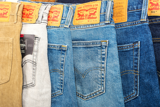 美国知名牛仔裤品牌Levi's制造商宣布关厂裁员。（示意图：shutterstock/达志）