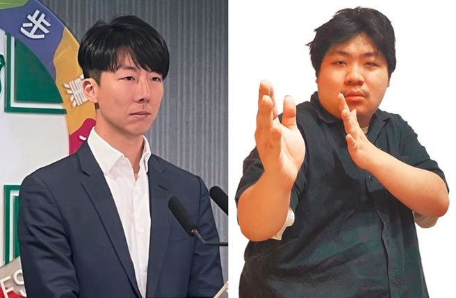 统神(右)不满被说毛骨悚然，吴峥(左)则强调自己是在批评蓝营性平双标。（合成图／示意图／统神提供、资料照）