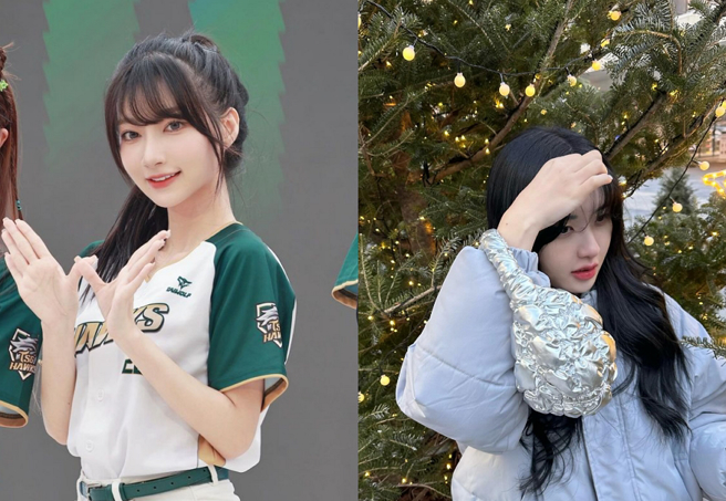 啦啦队女神一粒近日透露她有双胞胎姊姊。（图／摘自一粒Instagram、摘自一粒亲姊Instagram）