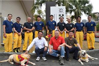 任务结束！搜救犬花莲强震立大功 绿委带营养零食慰劳