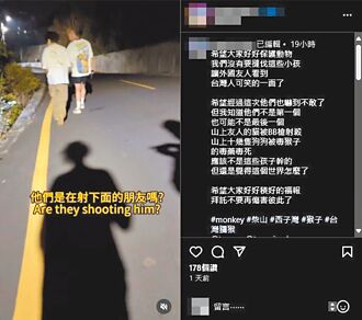 3屁孩持空气枪射猕猴 依社维法送办