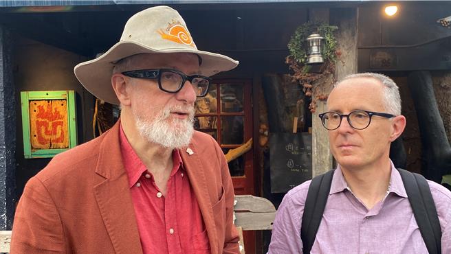 台东县池上乡争取成为台湾第6座国际慢城，义大利国际慢城审查团队日前走访池上。（蔡旻妤摄）