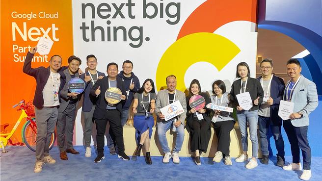 萬里雲團隊參與 2024 Google Cloud Next 年度大會，勇奪三大年度最佳合作夥伴殊榮。（萬里雲提供）