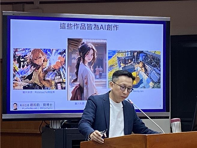 立委葛如鈞要求教育部訂出AI使用指引，告訴學生在哪些方面可以使用AI。（林志成攝）