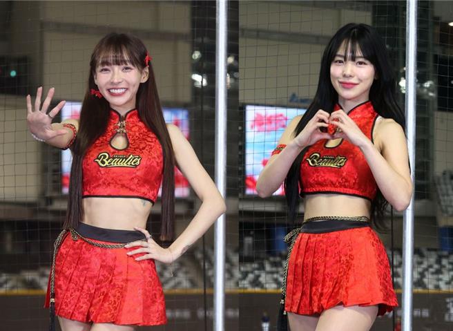 林襄（左）、李多慧目前都在味全龙当小龙女。（中时资料照）