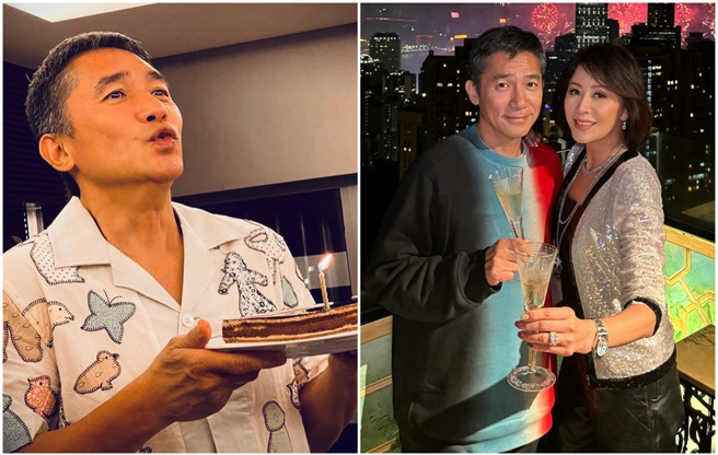 劉嘉玲透露梁朝偉不染髮的原因。（圖／FB@劉嘉玲）