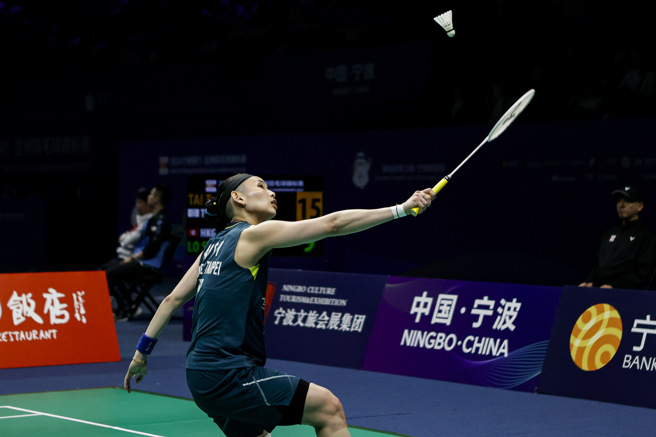 戴資穎在2024亞洲羽球錦標賽女單32強賽直落二獲勝。（Badminton Photo提供）