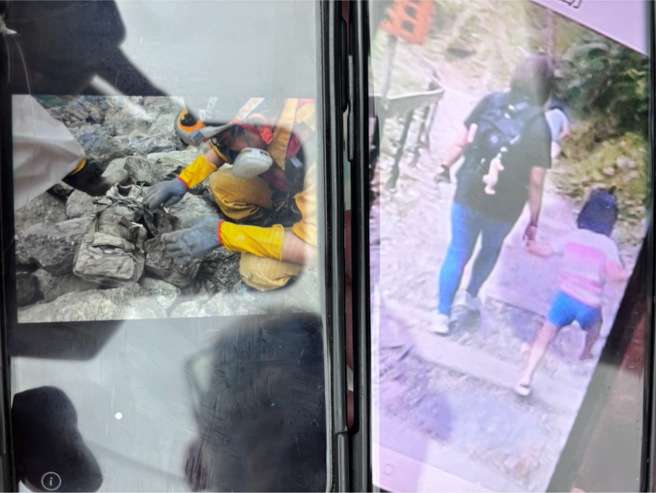 花蓮強震邁入第8天。（圖 / 游姓家屬提供）