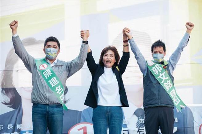 民進黨新竹市黨部主委陳建名(左)被控性騷，民進黨表示，若屬實絕不寬待。資料照
