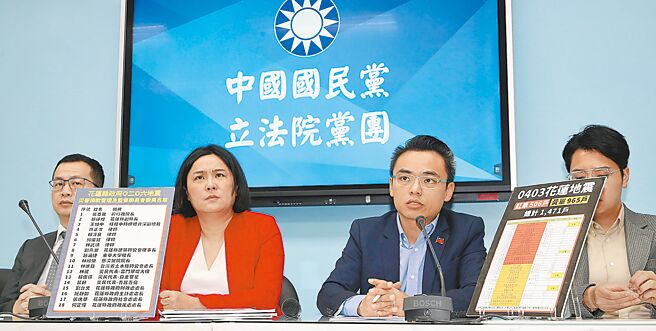 国民党立法院党团9日召开记者会，对于新内阁名单，书记长洪孟楷表示，站在监督，只有一个标准，新任阁揆以及阁员大换血。（刘宗龙摄）