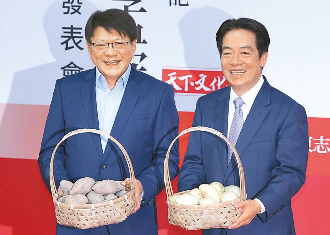 准总统赖清德（右）今将公布首波人事布局，行政院长由前民进党主席卓荣泰出任、总统府秘书长为前屏东县长潘孟安（左）及民进党秘书长为内政部长林右昌。（本报资料照片）