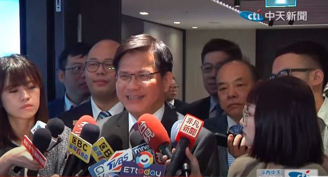 林佳龍回應內閣人事。（取自中天新聞）