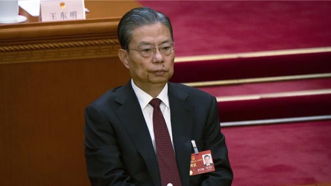 圖為中共中央政治局常委趙樂際。（美聯社）