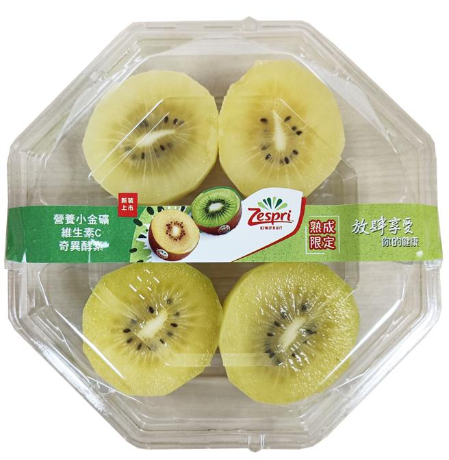 全家的Zespri「熟成限定黄金奇异果（截切盘）」，69元。（全家提供／朱世凯台北传真）