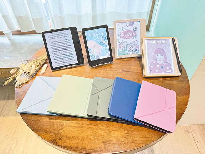 Kobo发表3款全新阅读器以及全新顏色保护壳。（古明弘摄）