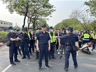 大甲媽祖回鑾一級戰區 永樂商圈500警備戰、600改道牌