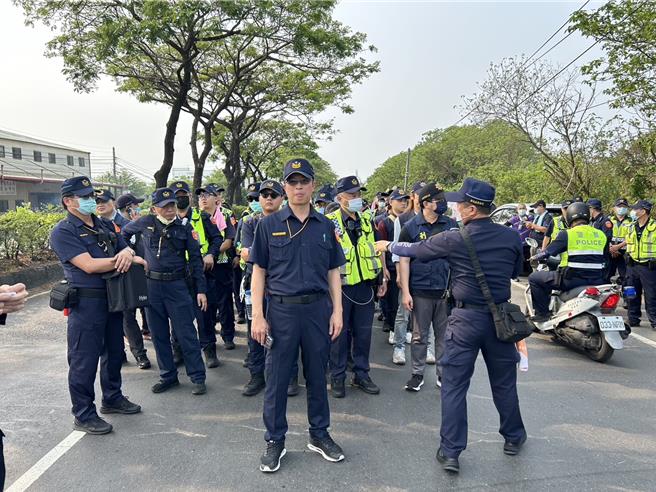 大甲媽祖預計12日深夜駐駕回鑾一級戰區彰化市永樂街天后宮，彰化警方為防範暴力事件，已編排500名警力維安。（警方提供／孫英哲彰化傳真）