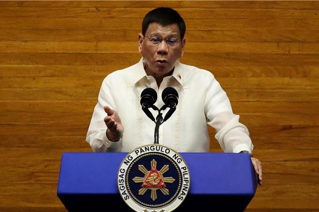 菲律賓前總統杜特蒂。（資料照／路透社）