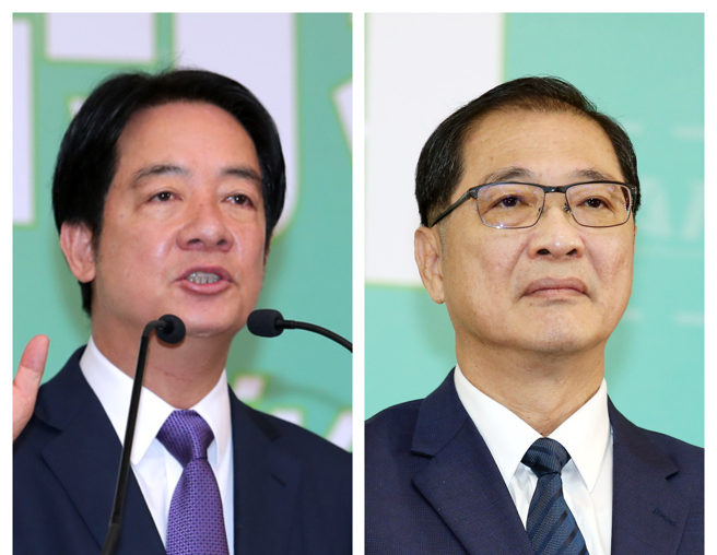 准总统赖清德（左）新内阁人事陆续公布，法务部长一职将由北检检察长郑铭谦(右)接任。（资料照）