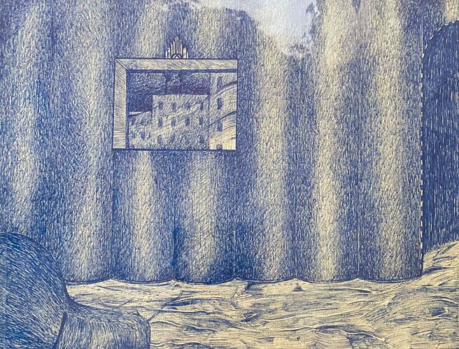 大衛林區的繪畫作品是他規畫「Thinking Room／思考之房」的創作靈感來源。（©David Lynch）