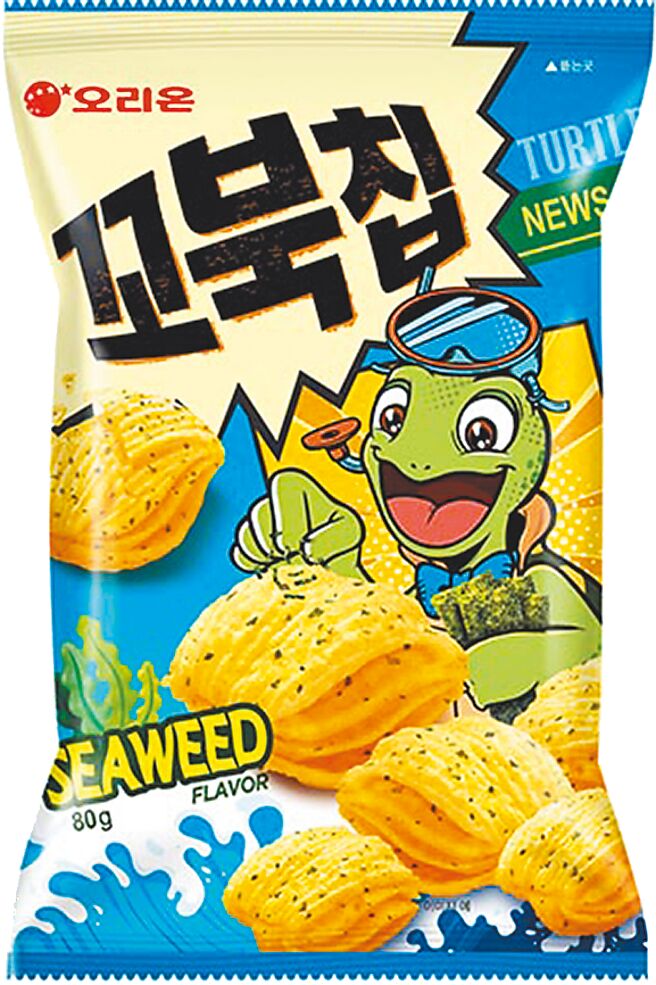 家樂福韓國好麗友烏龜玉米脆片，59元。（家樂福提供）